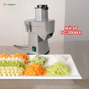 Máy cắt rau củ đa năng AGREEN FC-200QX cắt sợi, lát, hạt lựu