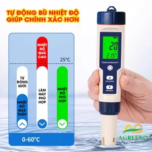 Bút đo chất lượng nước 5 trong 1 9909 đo pH, TDS, EC, độ mặn và nhiệt độ
