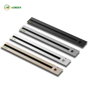 Thanh ray ổ cắm âm bàn AGREEN màu đen 40 – 100 cm có công tắc chống quá tải