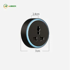 Ổ cắm 3 chấu đa năng cho thanh ray AGREEN AT3 có đèn LED