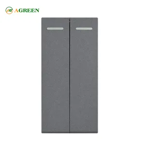 Hạt công tắc đôi AGREEN 16A 1/3 1 chiều, module lắp ghép