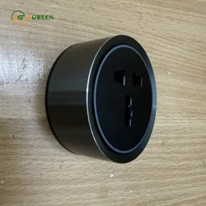 Ổ cắm 3 chấu đa năng cho thanh ray AGREEN GD4 có đèn LED