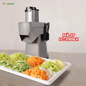 Máy cắt rau củ đa năng AGREEN FC-200QX cắt sợi, lát, hạt lựu