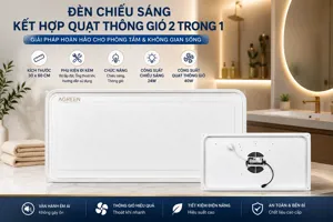 Đèn LED âm trần AGREEN 30x60 kết hợp quạt thông gió 2 trong 1