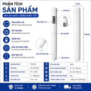 Bút đo chất lượng nước TDS AGREEN TDS-M6