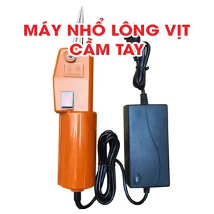 Máy nhổ lông măng vịt cầm tay chạy điện màu cam