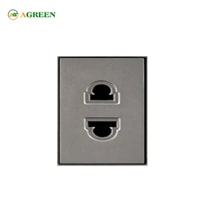 Hạt ổ cắm AGREEN 16A 2/3, module lắp ghép