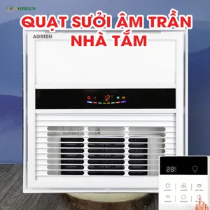 Quạt sưởi nhà tắm đa năng thông minh AGREENO AG-SMH636 điều khiển từ xa