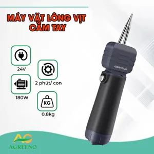 Máy vặt lông vịt cầm tay AGREENO màu đen