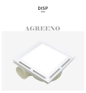 Quạt thông gió âm trần tích hợp đèn LED panel 2 trong 1