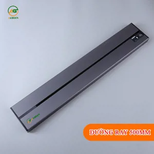 Thanh ray ổ cắm trượt AGREEN AG-RX50 50 cm màu xám tải 8000 W