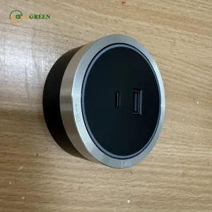 Ổ cắm USB Type-A và Type-C 3,1 A cho thanh ray AGREEN GD6